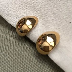 Gold-tone clip-on earrings